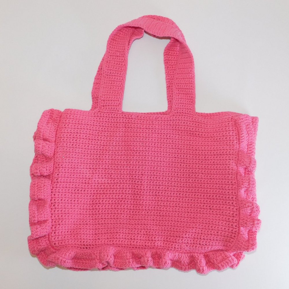 GANNI Crochet Frill Tote - Picture 4 of 6
